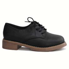 Black Lace Up Casual Shoes For Women