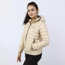 Everest Hardwear Beige Down Jacket For Women