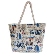 Off White Printed Handbag For Women