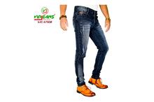 Virjeans Skinny Grunge Denim (Jeans) Choose Pant Stretchable (Dark Blue) (VJC 675)
