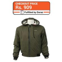 Culture Hooded Bomber Fleece Jacket