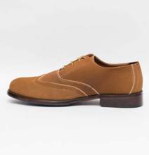 Caliber Shoes Leather Tan Brown Lace Up Formal Shoes For Men - ( K518L)