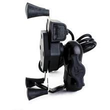 Universal motorcycle Mirror mount Phone holder with Charger