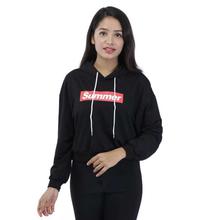 Cotton Hooded Sweatshirt For Women