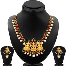 Sukkhi Traditional Gold Plated Temple Necklace Set For Women