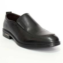 Shikhar Black Slip On Formal Leather Shoes for Men - 11125