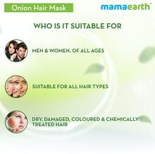 Mamaearth Onion Hair Mask, For Hair Fall Control, With Onion Oil and Organic Bamboo Vinegar, 200ml