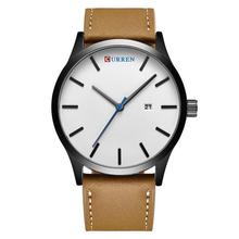 CURREN 8214 Fashion Men's Alloy Case Wrist Watch - Black + White