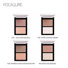 FOCALLURE 2019 NEW Bronzer Highlighter Palette 3D Natural