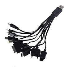 10 in 1 Universal USB Multi Pin Charger Cable-Black