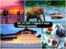 Srilanka Tour Package 7 Nights 8 Days