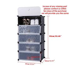 DIY 1 x 6 Cube Shoe Rack, Storage Organizer with Cover for Home - Office Wardrobe Cube Organizer (Color May Vary)