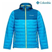 Columbia 1693931-402 Powderlite Hooded Jacket For Men- Blue