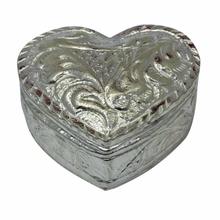 Silver Heart Shape Sindoor Box - 18.80g