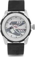 Fastrack 3099SP01 Analog Silver Dial Watch For Men - Black