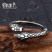 BEIER Djustable Fashion double Snake headed Animal Finger