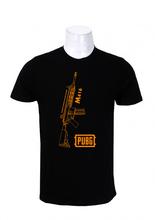 Wosa - PUBG M416 Pubg Black  Printed T-shirt For Men