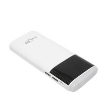 Bull 10400mAh Power Bank With LED Display - White/Black