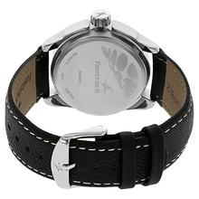 Fastrack Black Dial Leather Strap Casual Analog Watch For Men – 3089SL04