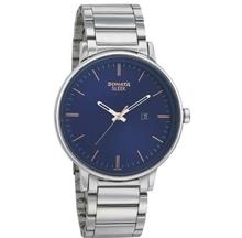 Sonata Sleek 7131SM01 Blue Dial Analog Watch For Men - Silver