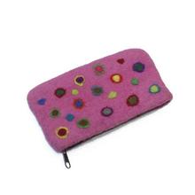 Felt Embroidered Coin Purse For Women
