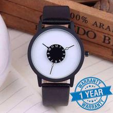 Paidu Turntable Dial Fashion Unisex Leather Band Quartz Wrist Watch