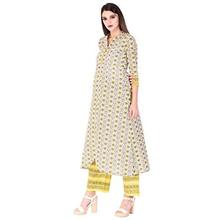 KHUSHAL Women's Cotton Printed Kurta with Palazzo Set