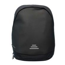 Black Solid Anti-Theft Backpack With Chargeable Port (Unisex) - 8005