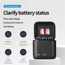 Telesin Charger Charges 3 Batteries At The Same Time For Gopro Hero 9, Gopro Hero 10, Gopro Hero 11