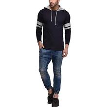 SALE- Cenizas Men's Hooded Full Sleeves Dual Tone Round Neck Casual