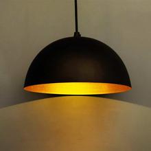 Homesake Metallic Black Pendant Hanging Light, Hanging Lamp 10"