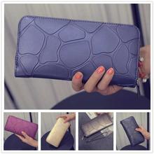 Women Long Leather Luxury Loop Clutch Bag Card Holder Wallet