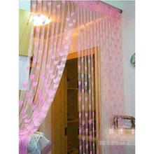 Ramcha Heart String 4 Piece Polyester Door Curtain - 6.5ft, Pink