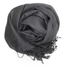 Dark Grey 100% Silk Shawl For Women