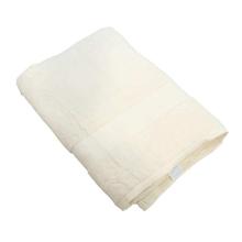 Cream Colored Plain Large Cotton Bath Towel