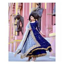 Beautiful Kurthi plazo Set For Women-Blue