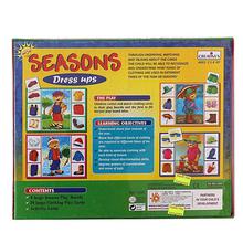 Creative Educational Aids Seasons Dress Ups Board Game - Multicolored