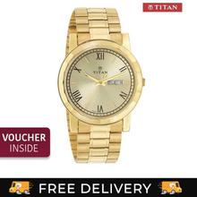 Titan 1644YM03 Gold Strap Analog watch for Men