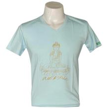 Turquoise/Brown 'Buddha' Printed T-Shirt For Men