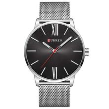 CURREN 8238 Ultra Thin Men's Quartz Watch with Mesh Strap