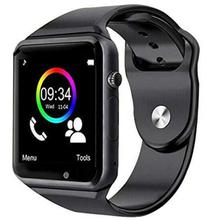 IOS Android Bluetooth A1 Smart Watch for Samsung Iphone with Camera SIM card Step Counter (Black)