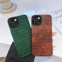 Crocodile Leather Silicone Case Cover for iPhone 15 14 11 XS Max iPhone 13 Pro Max 12 X XR 7 8 Plus