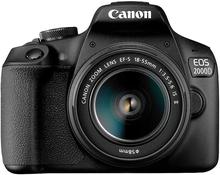 Canon EOS 2000D 24.2 MP DSLR Camera With EF-S18-55 (16 Gb Card )- Black