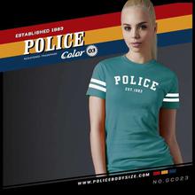 Police Grey Striped Sleeved T-Shirt For Women (GC.023)