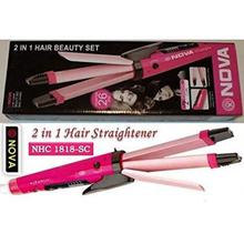 Nova 2 In 1 Straightner And Curlers