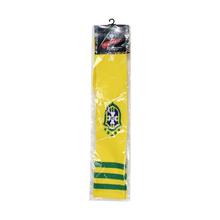 Yellow Brazil Soccer Long Socks For Men