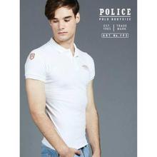 Police FP3 Body Size Polo T-Shirt- White