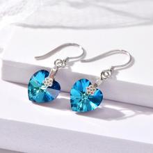 Sterling silver earrings_Wan Ying Jewelry Ocean Heart Ear