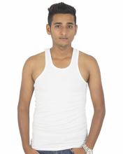 Lugaz Men's White Cotton Innerwear Vest