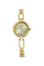 Titan Karishma Analog Champagne Dial Women's Watch 2601YM02